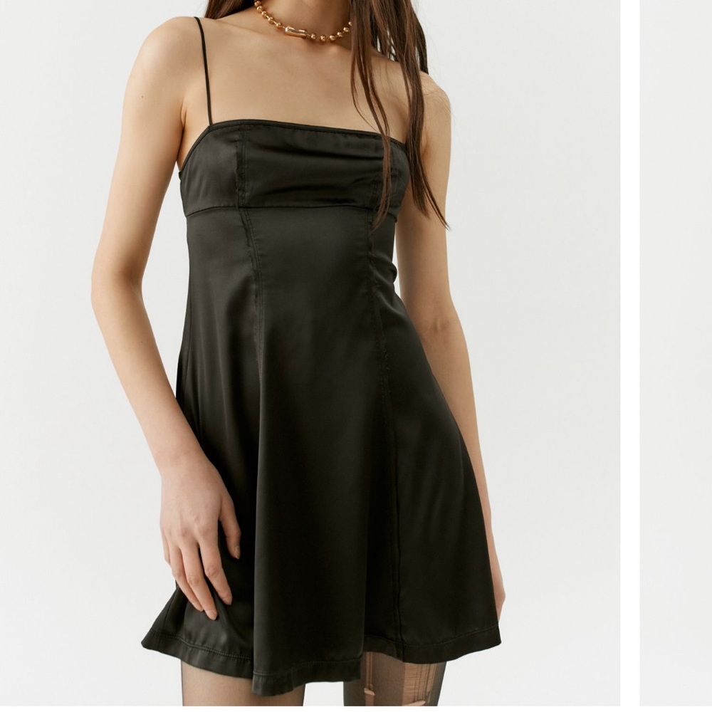 UO satin mini dress